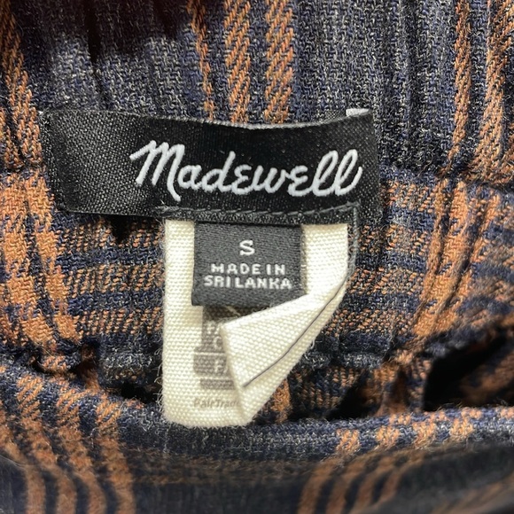 Madewell Plaid Double Breasted Mini Skirt Size Small - Picture 8 of 8